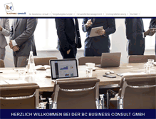 Tablet Screenshot of bc-businessconsult.de